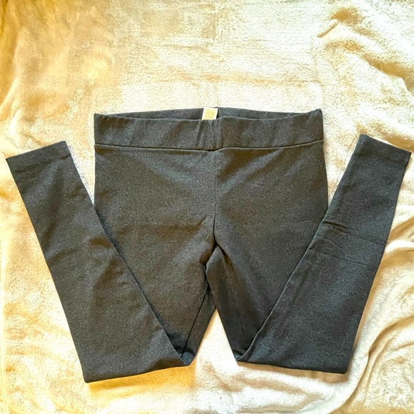 MATTY M Pull On, Thick Stretch Leggings, Charcoal Gray, Size Large. - Picture 5 of 7